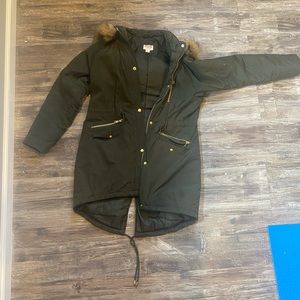 Target Green parka jacket